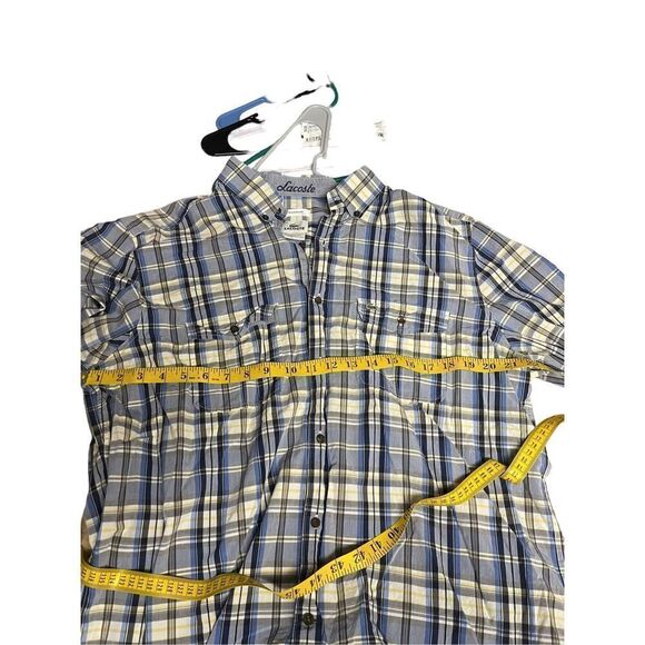 Lacoste Mens Multi Color Modern Fit Button Down Long Sleeve Shirt Size 44 - Picture 6 of 14